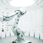 a room with many machines