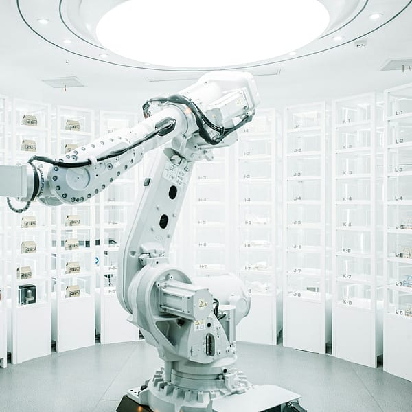 a room with many machines